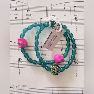 Beaded Skull Bracelets {Set of 2}
